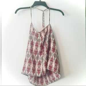 Pink high-low tank top from Hollister